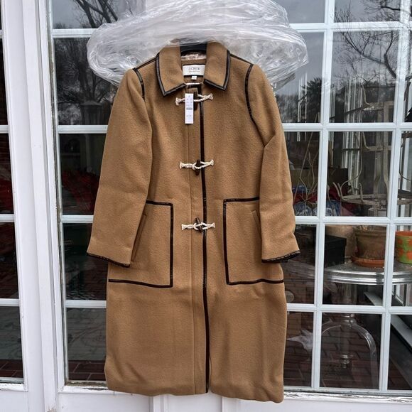 J Crew Collection Italian Blanket Wool Cashmere Fabric Toggle Coat NWT $550 - Picture 3 of 11